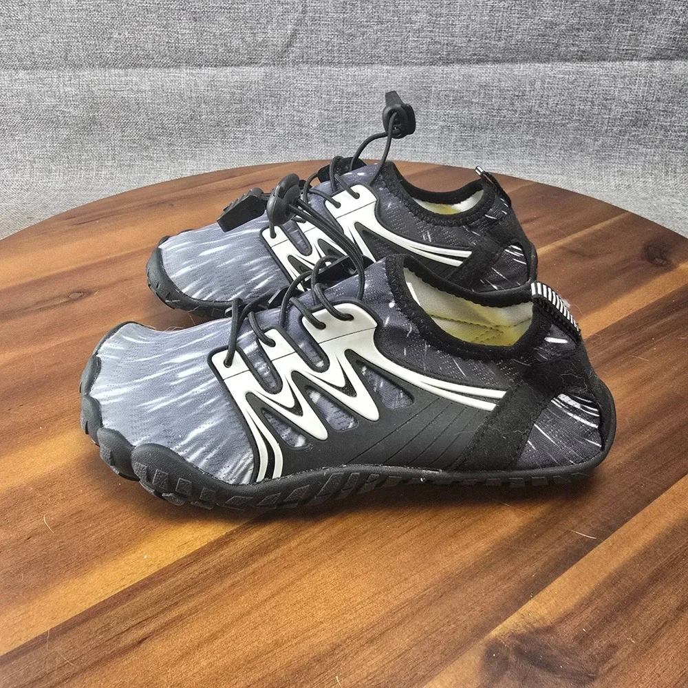 Kids Water‎ Shoes Size 35 Gray & Black Beach Pool Swim Surf Quick Dry Size 4